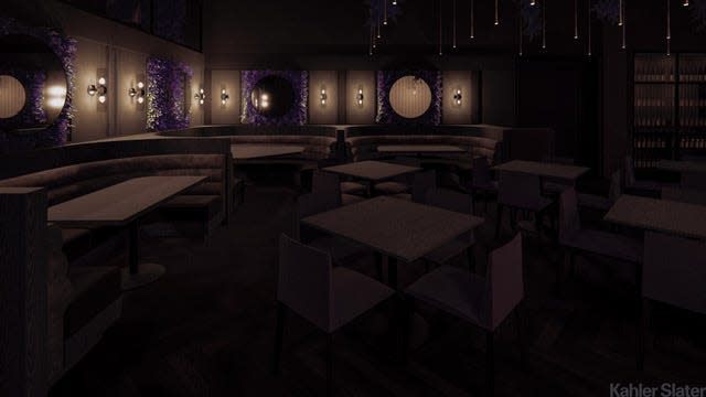 Carbon Steak, 725 N. Milwaukee St., will have a "bold, luxurious, and sensual ambiance," a news release said. Here's a look at one of the space's renderings.