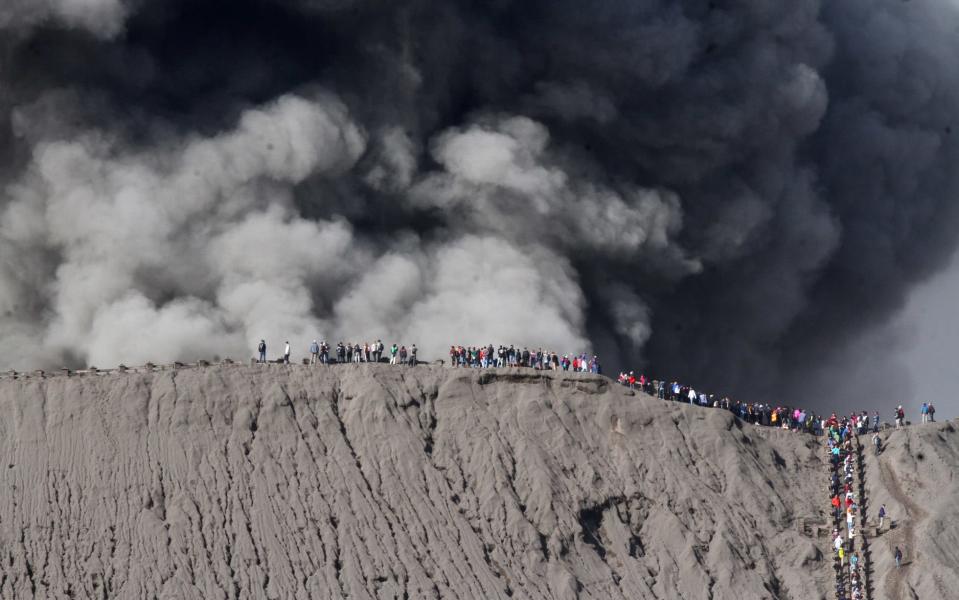 Hikers on Bromo - Credit: ANTARA FOTO