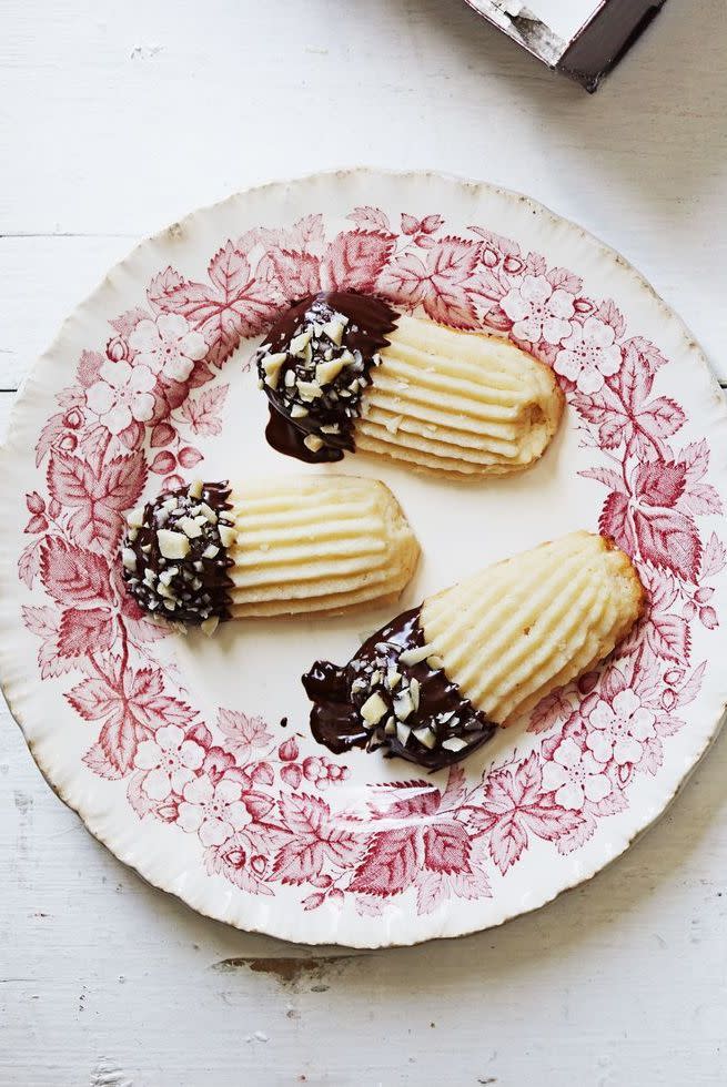 Chocolate-Almond Tea Cookies