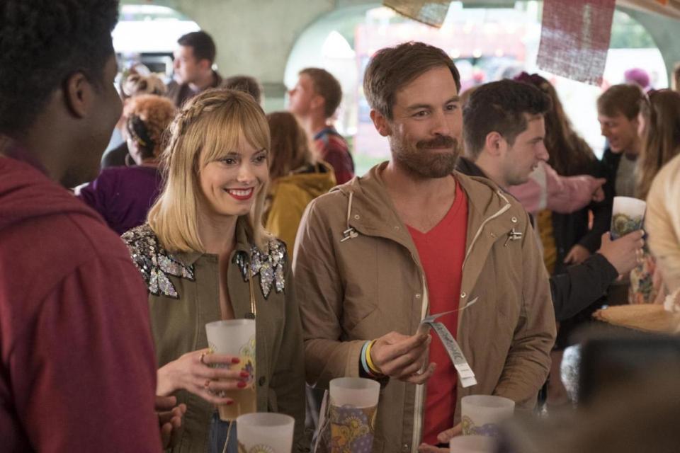 Having a laugh: Hannah Tointon as Caitlin in The Festival