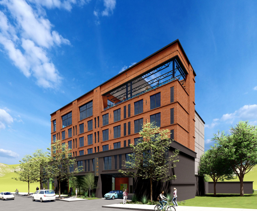 A rendering of the 22 Carter St. hotel.