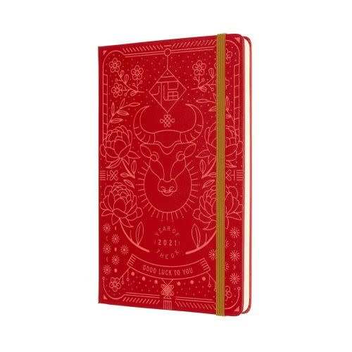 <p>Moleskine has created a bright red notebook with golden endpapers showing the ox, flowers and Chinese knots. Inside are two lucky red envelopes, which are traditionally used to gift money to younger loved ones, symbolising good fortune and happiness for the year ahead.</p><p>£22.99, Moleskine.</p><p><a class="link " href="https://gb.moleskine.com/year-of-the-ox-limited-edition-notebook-red/p1876" rel="nofollow noopener" target="_blank" data-ylk="slk:SHOP NOW;elm:context_link;itc:0;sec:content-canvas">SHOP NOW</a></p>