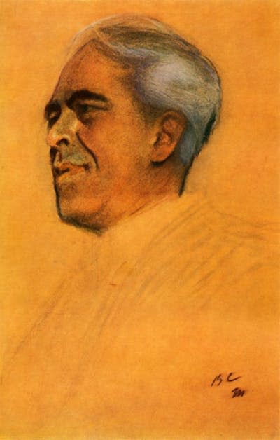 Painting of a middle-aged man with gray hair.