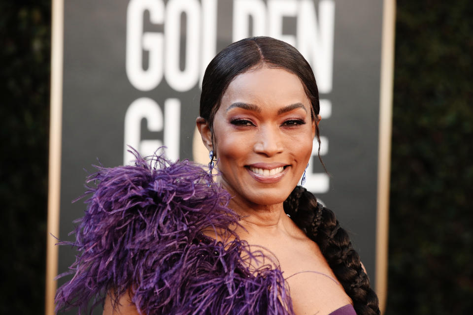 BEVERLY HILLS, CALIFORNIA: 78th Annual GOLDEN GLOBE AWARDS -- Pictured: Angela Bassett attends the 78th Annual Golden Globe Awards held at The Beverly Hilton and broadcast on February 28, 2021 in Beverly Hills, California. -- (Photo by Todd Williamson/NBC/NBCU Photo Bank via Getty Images)