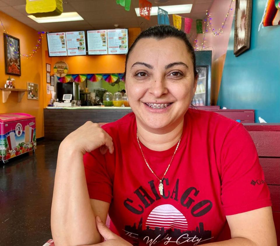 Beatriz Aguilar, owner of Taqueria la Pina Loka, a small authentic Mexican restaurant, in Warner Robins.