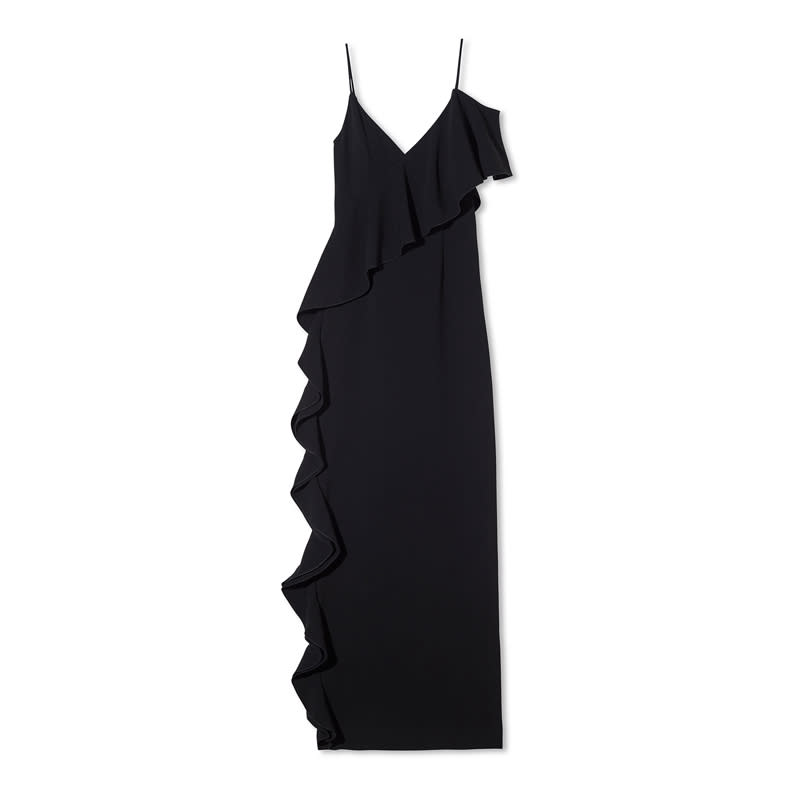 Moore Ruffle-Detail Stretch-Crepe Gown