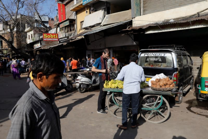 Lockdown amid a coronavirus disease (COVID-19) outbreak in New Delhi