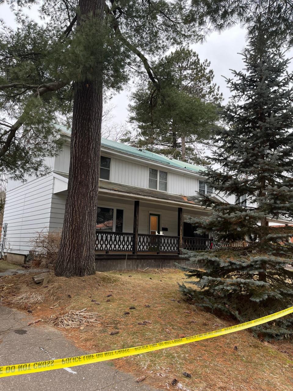 Sommer Boudreau's body was found on the second floor of this duplex on Rutherford Avenue in Deep River, Ont., rented by Adam Rossi on Dec. 11, 2022.