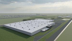 Magna Electric Vehicle Structures planned expansion in St. Clair, Michigan.