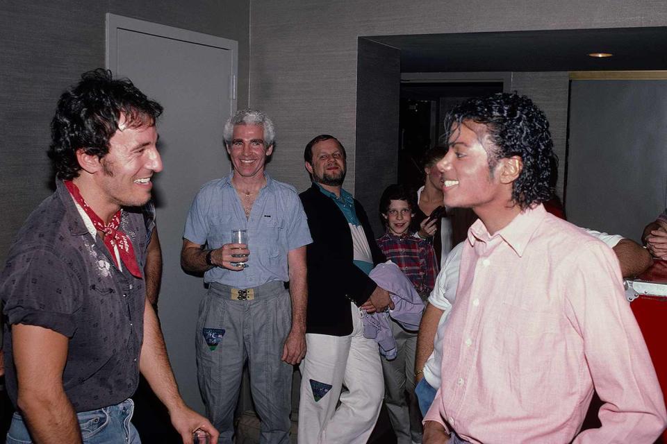 <p>2023 - Figueroa Mountain Entertainment</p> Michael Jackson and Bruce Springsteen in 1984