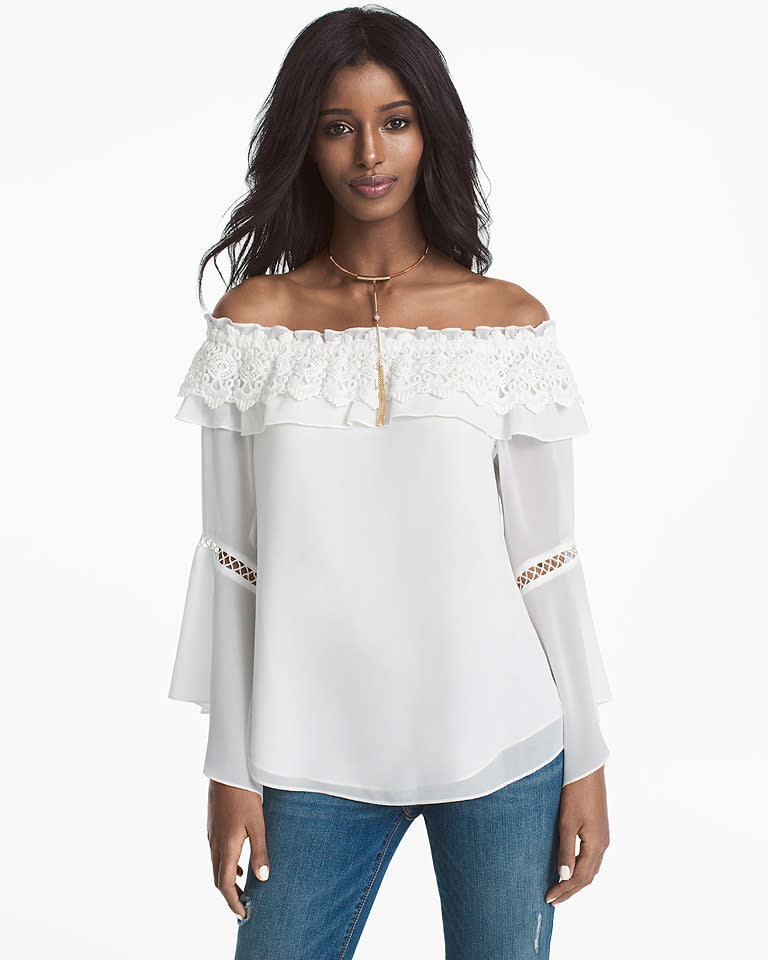 Off-The-Shoulder Ruffle Top