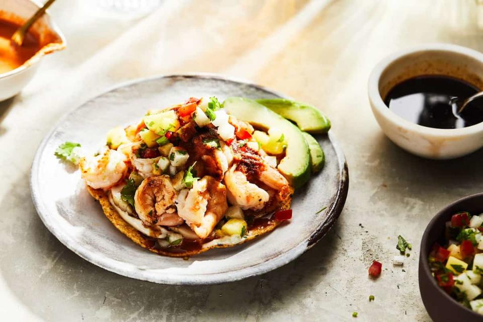 Receta de tostadas con mariscos