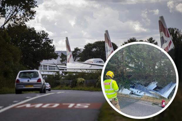 concorde crash wreckage