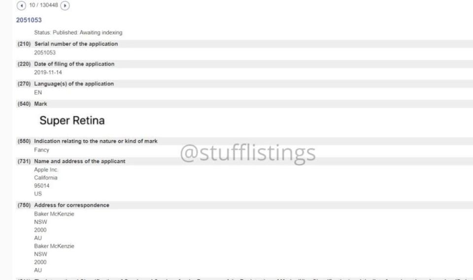 蘋果註冊超級視網膜屏商標，或用於下代iPhone全面屏設計