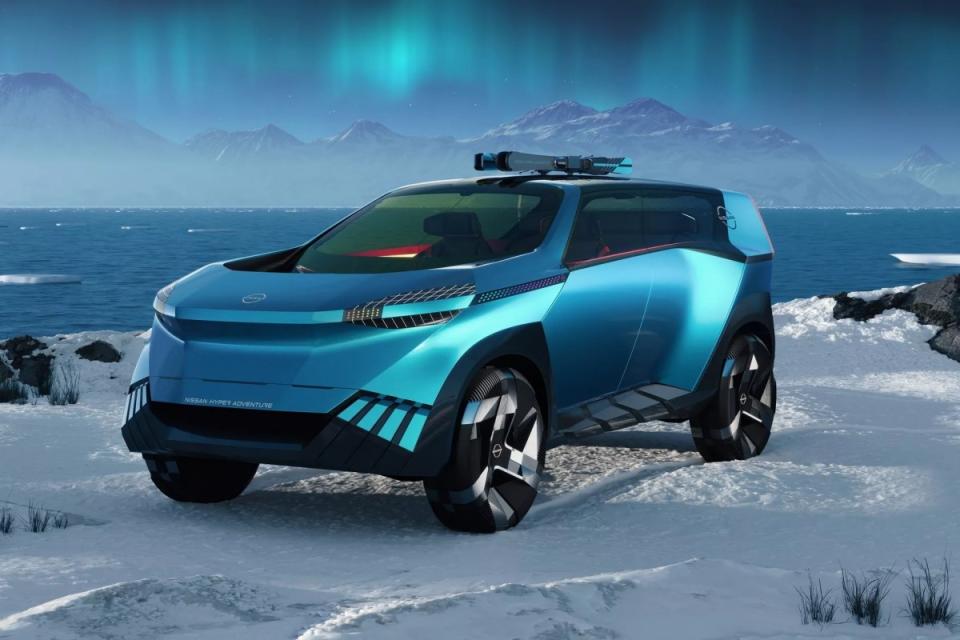 Hyper Adventure概念車將會在日本交通展上演出，極具未來感的設計像是星際旅客駕駛的車輛。
