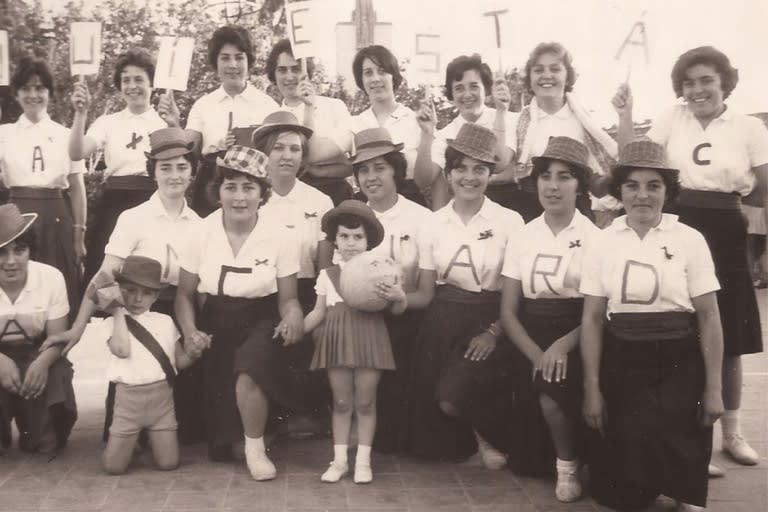 En su juventud fue capitana del equipo de handball