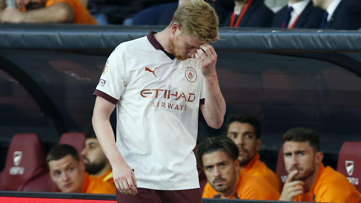 Pep Guardiola confirms Kevin De Bruyne 'out for a while' as Man