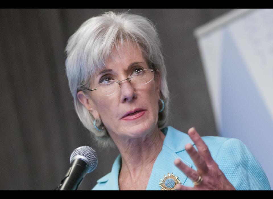 <strong>Kathleen Sebelius, Secretary of Health and Human Services  </strong> (Kris Connor/Getty Images) 