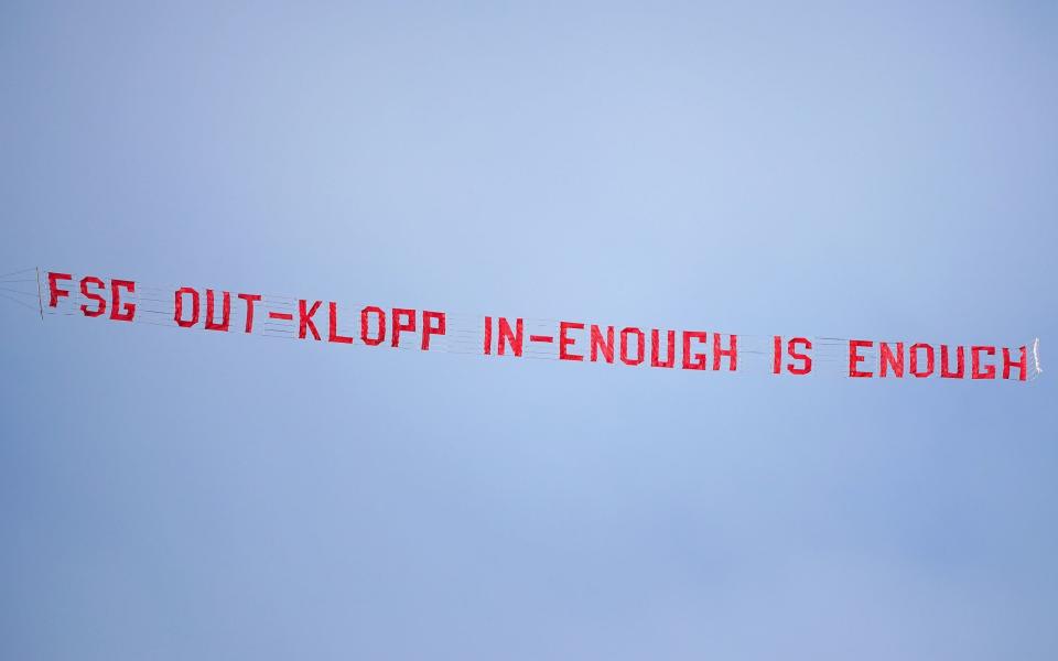 Banner at ANfield - PA