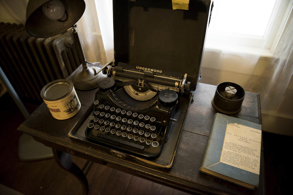 One of the typewriters of William Faulkner in Rowan Oak also known as the William Faulkner House.