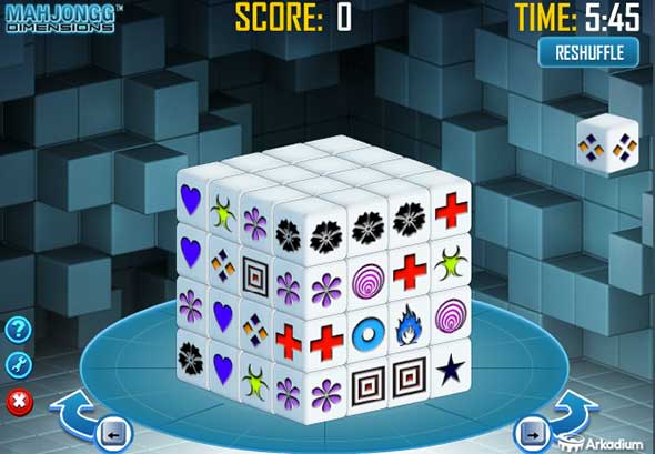 MAHJONG DIMENSIONS free online game on