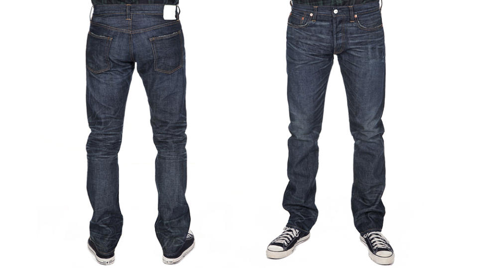 Ron Herman 01 (Slim Leg Fit) in a Huron (wash) style is crafted in Los Angeles from Japanese denim ($350)