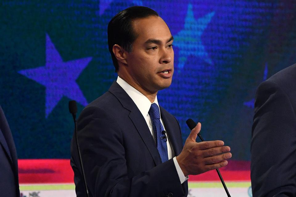 Julián Castro, precandidato presidencial demócrata, pidió la eliminación de la Sección 1325 del Código de EEUU en el primer debate primario de su partido ruimbo a las elecciones de 2020. (Getty Images)