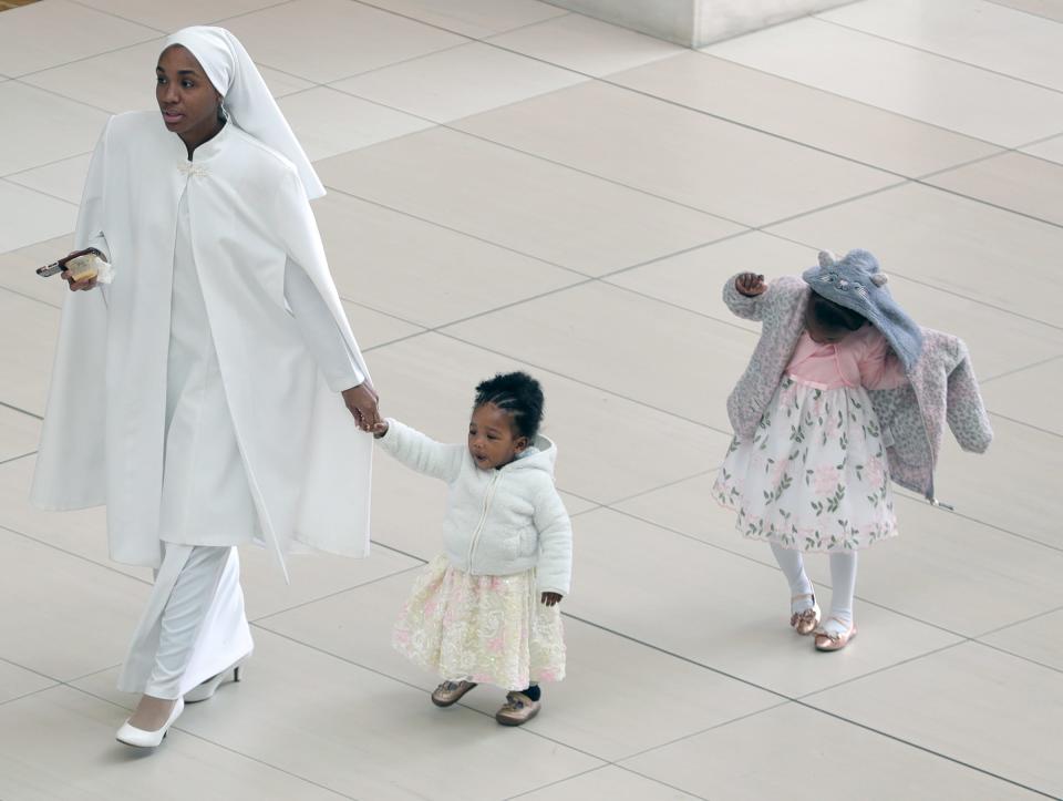 Thousands of Nation of Islam members attended a speech of Minister Louis Farrakhan during Saviours' Day on Sunday, Feb. 23, 2020 at what was then the TCF Center in Detroit.