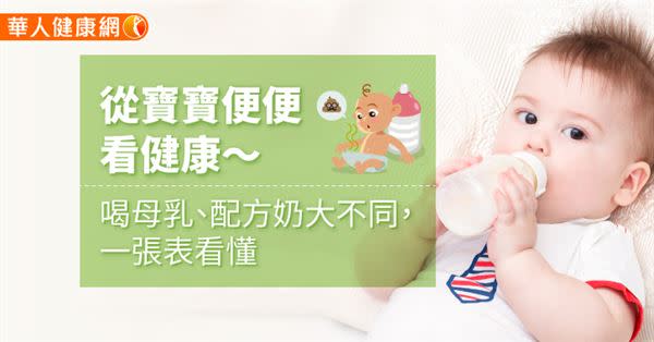 從寶寶便便看健康〜喝母乳、配方奶大不同，一張表看懂