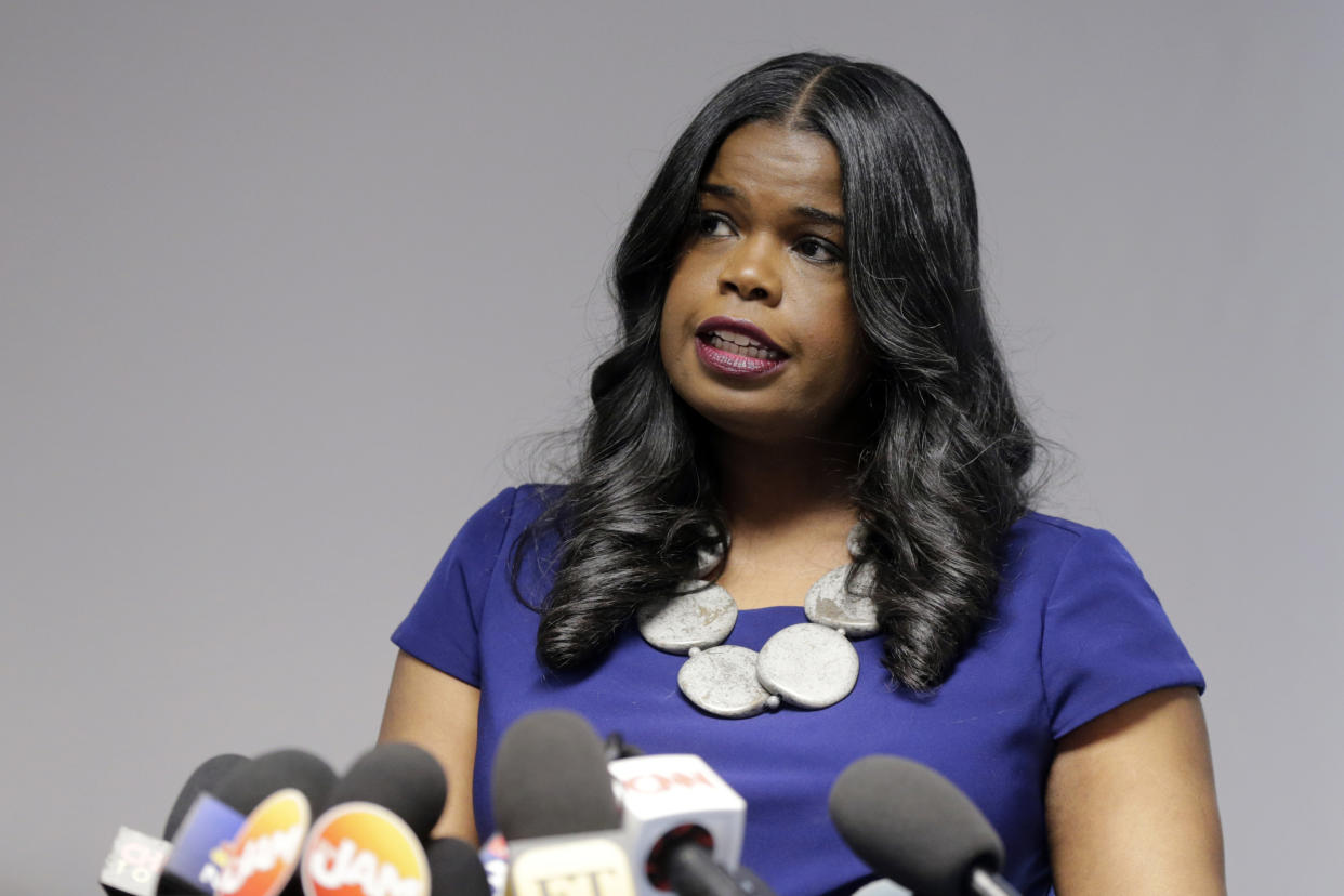 Cook County State's Attorney Kim Foxx at a news conference in Chicago in 2019.