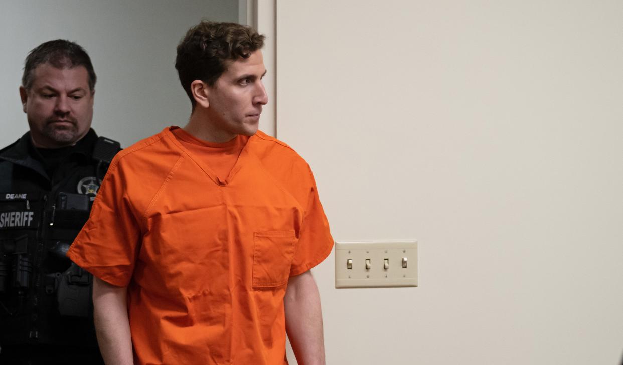 MOSCOW, IDAHO - JANUARY 05: Bryan Kohberger, right, appears at a hearing in Latah County District Court on January 5, 2023, in Moscow, Idaho. Kohberger has been arrested for the murders of four University of Idaho students in November 2022. (Photo by Ted S. Warren - Pool/Getty Images) ORG XMIT: 775920504 ORIG FILE ID: 1246019530