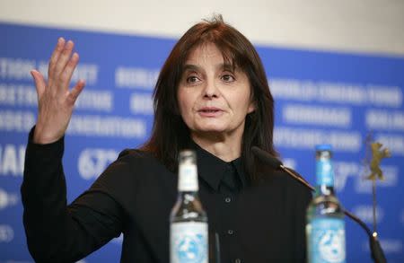 Director Teresa Villaverde attends a news conference to promote the movie 'Colo' at the 67th Berlinale International Film Festival in Berlin, February 15, 2017. REUTERS/Axel Schmidt