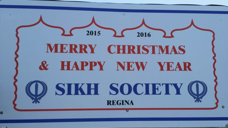 Regina Sikh Society holiday sign gets a lot of positive attention