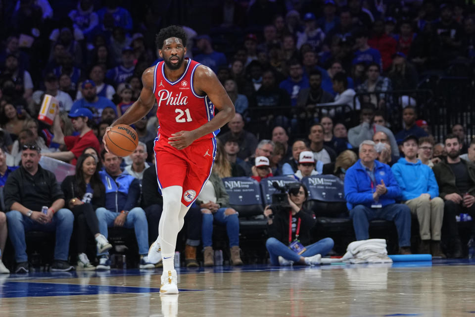 Joel Embiid is the first international player to win the scoring title and the first center to do so in more than two decades. (Gregory Fisher/USA Today)