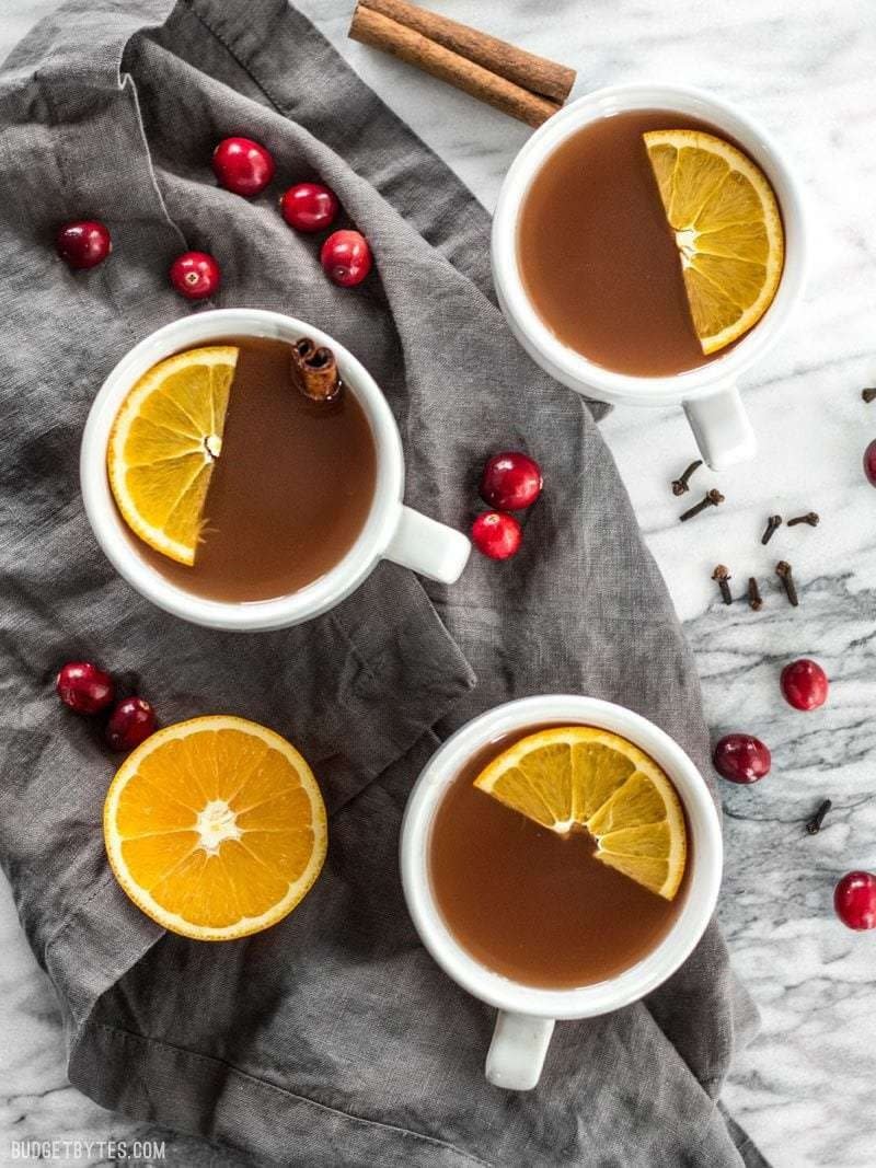 Slow Cooker Spiced Cranberry Apple Cider