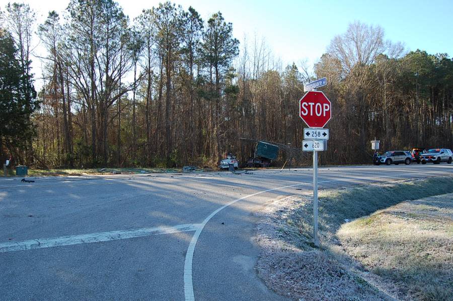 Isle of Wight fatal crash on Foursquare Road (Courtesy: Virginia State Police)