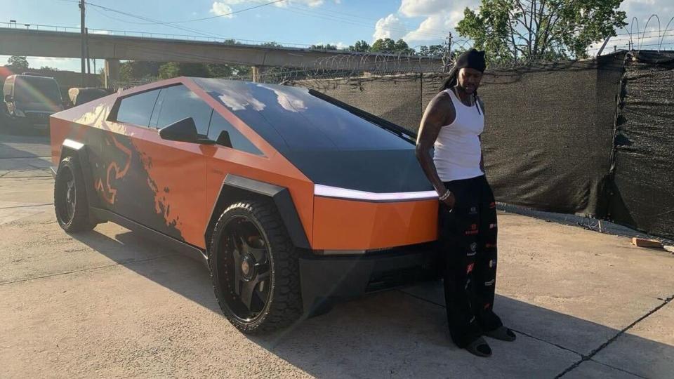 2 Chainz Flashes His Customized Cybertruck