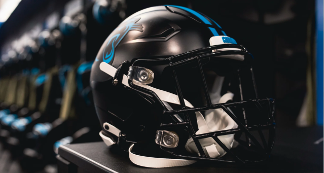 LOOK: Panthers debut black helmets, all-black uniforms on Thursday