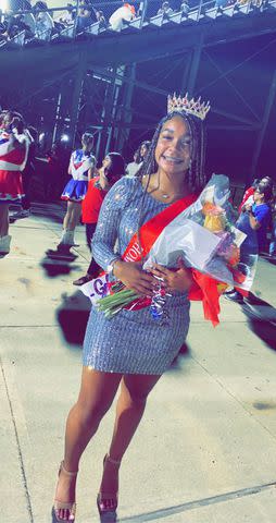 <p>Courtesy of Cynthia Vasquez</p> Kayleigh Craddock, who was crowned Brazosport High School's homecoming queen in 2022.