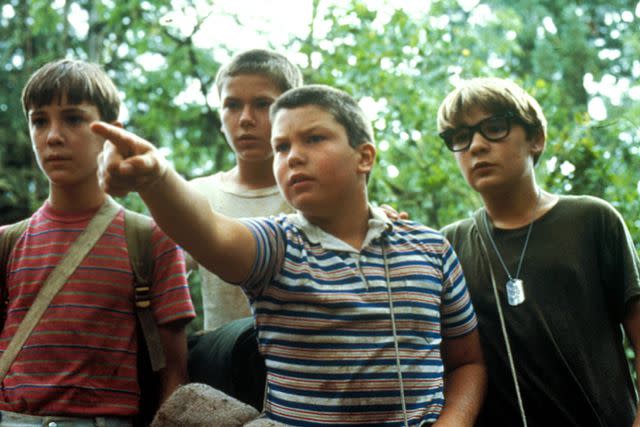 <p>Columbia/Kobal/Shutterstock</p> From left: Wil Wheaton, River Phoenix, Jerry O'Connell and Corey Feldman in "Stand By Me" (1986)