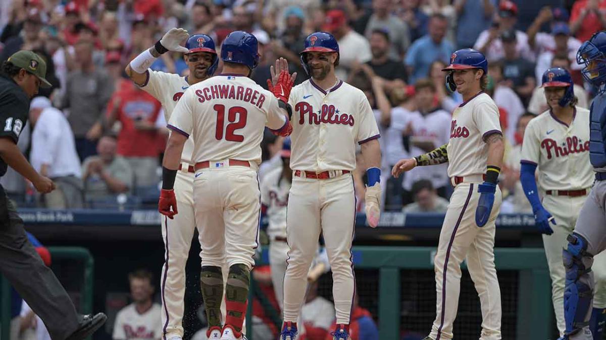 Schwarber homers on 1st pitch, Phillies beat A's 6-1 and stretch