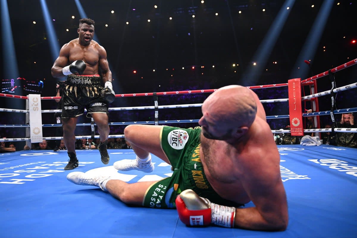 Ngannou shocked the world by almost beating Fury (Getty Images)