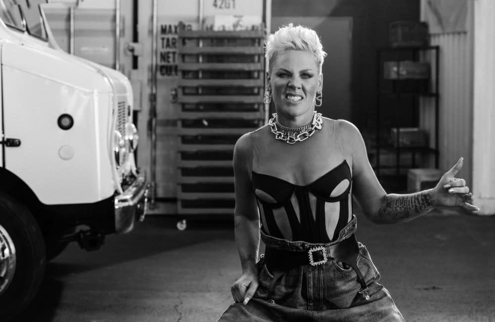 Pink returns to the UK for the first time in 3 years credit:Bang Showbiz