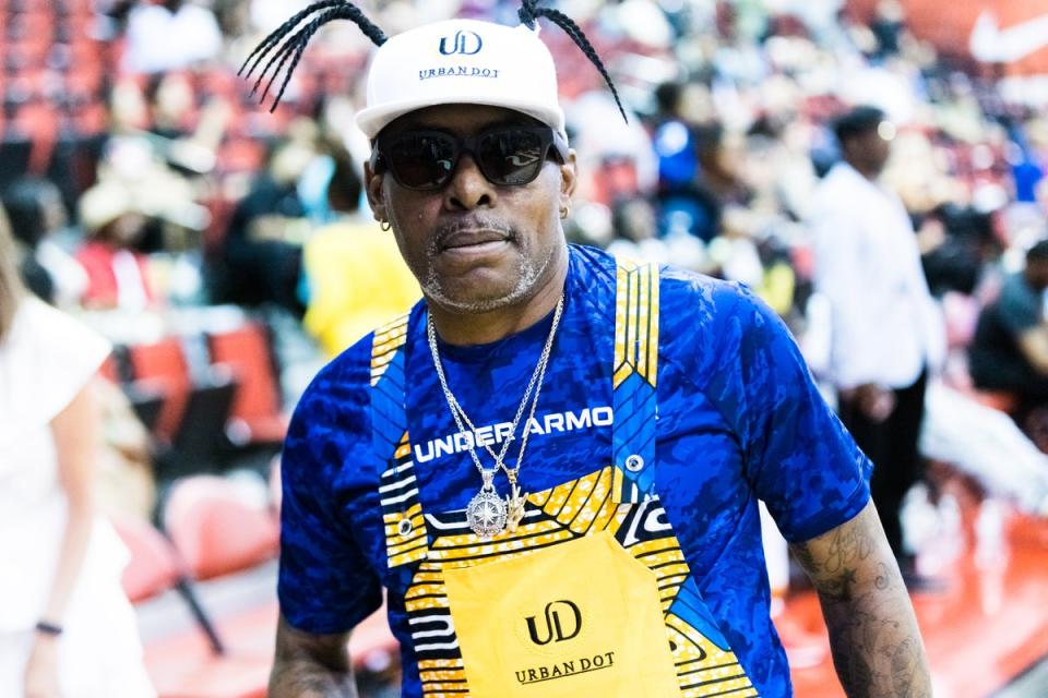 Coolio attending a basketball game in Las Vegas this April (Getty Images)