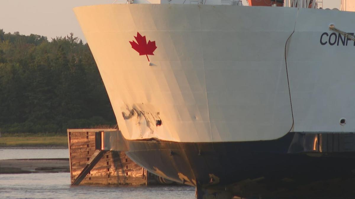 Accident knocks MV Confederation out of service, N.S.-P.E.I. ferry service reduced