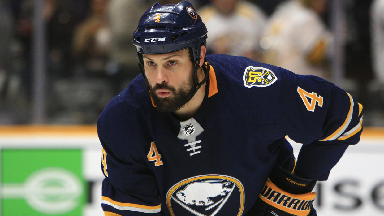 Zach Bogosian could potentially be on the trade block after failing to report to the AHL's Rochester Americans.  (Danny Murphy/Icon Sportswire via Getty Images)