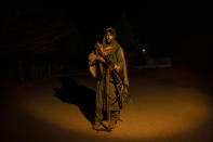 A Taliban fighter poses for a photo at a check point in Herat Afghanistan, on Monday, Nov. 29, 2021. Since the Taliban's takeover of Afghanistan just over three months ago amid a chaotic withdrawal of U.S. and NATO troops, its fighters have changed roles, turning from fighting in the mountains and the fields to running the country. (AP Photo/ Petros Giannakouris)