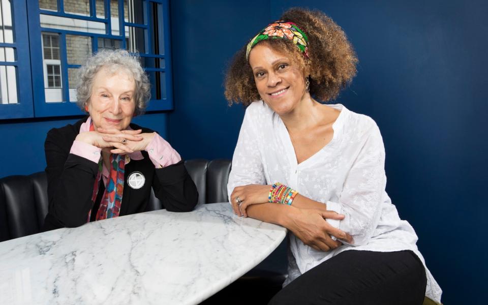 Barnardine Evaristo (right, pictured with Margaret Atwood) won the Booker Prize for Girl, Woman, Other - Rii Schroer