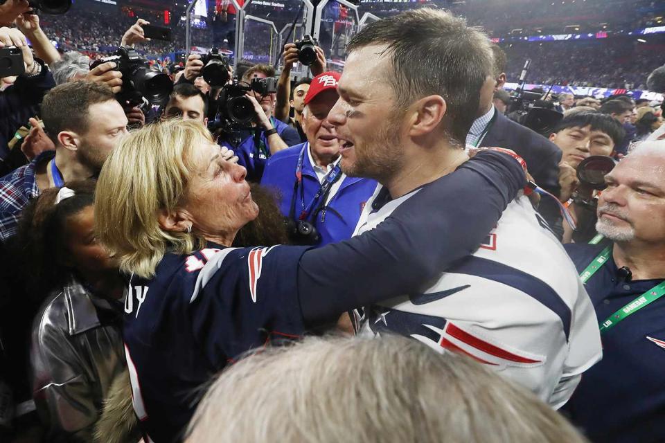 Jamie Squire/Getty Tom Brady and his mom Galynn