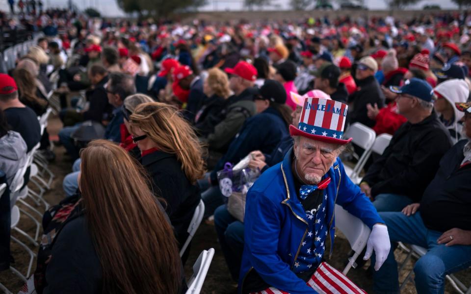Supporters at the event dubbed "MAGA Woodstock" - AP